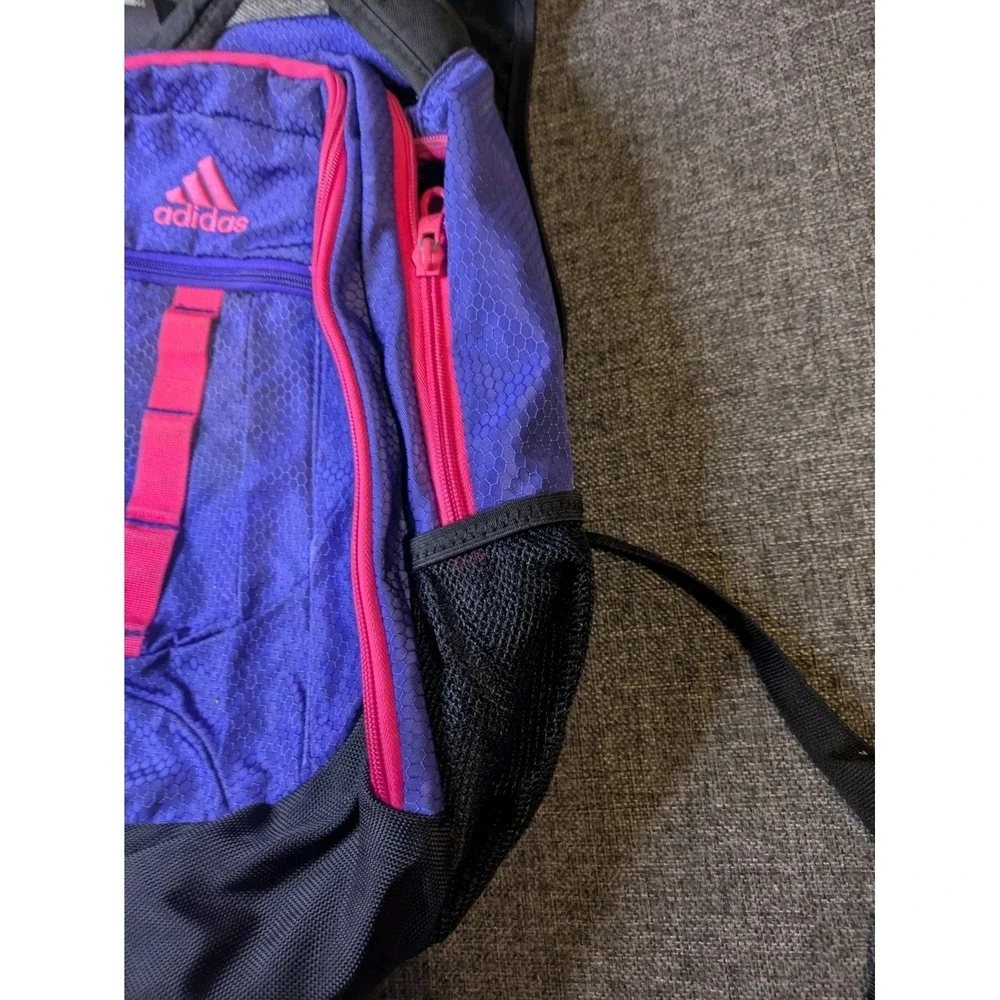 Adidas Load Sprint Backpack Laptop School Sports Travel Hiking Black-Pink-Purple